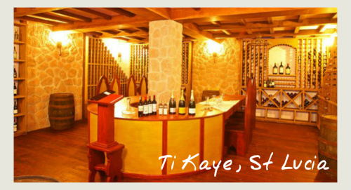 The Wine Cellar At Ti Kaye, St Lucia - food and wine holidays