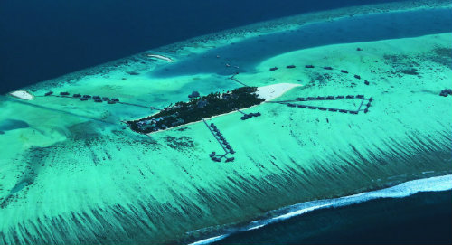 Maldives island-aerial