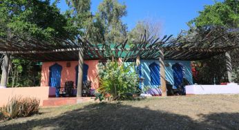 The colourful accommodation at Jakes, Jamaica