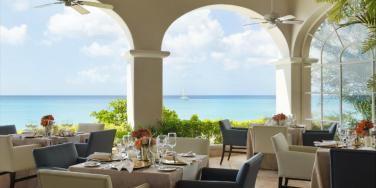 Palm Terrace Restaurant, Fairmont Royal Pavilion, Barbados