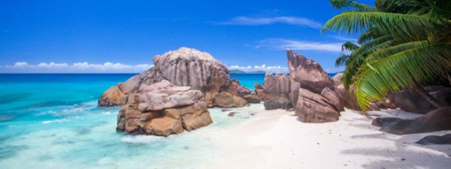 Beach at La Digue Seychelles