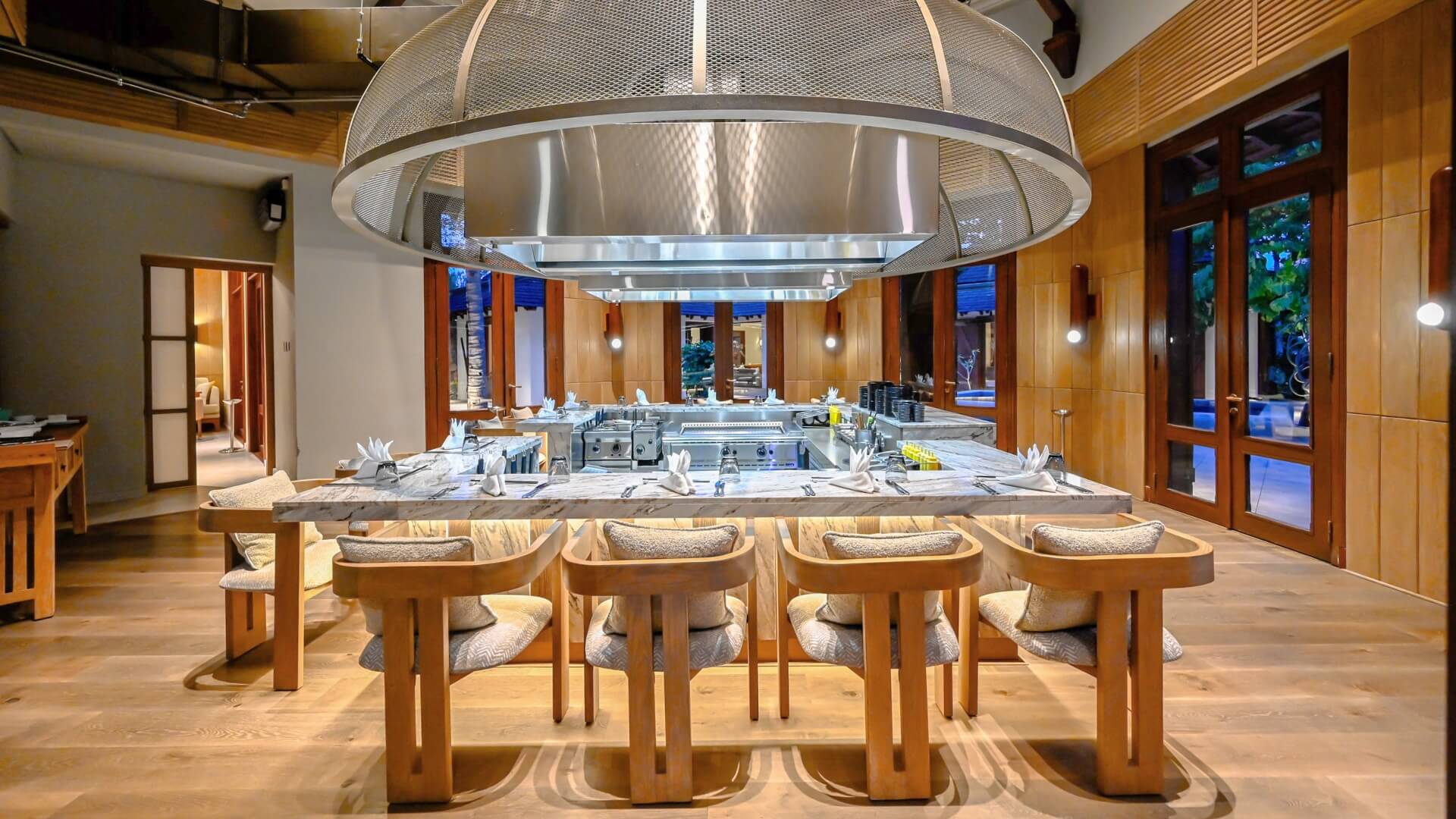Dining at Maradiva Villas