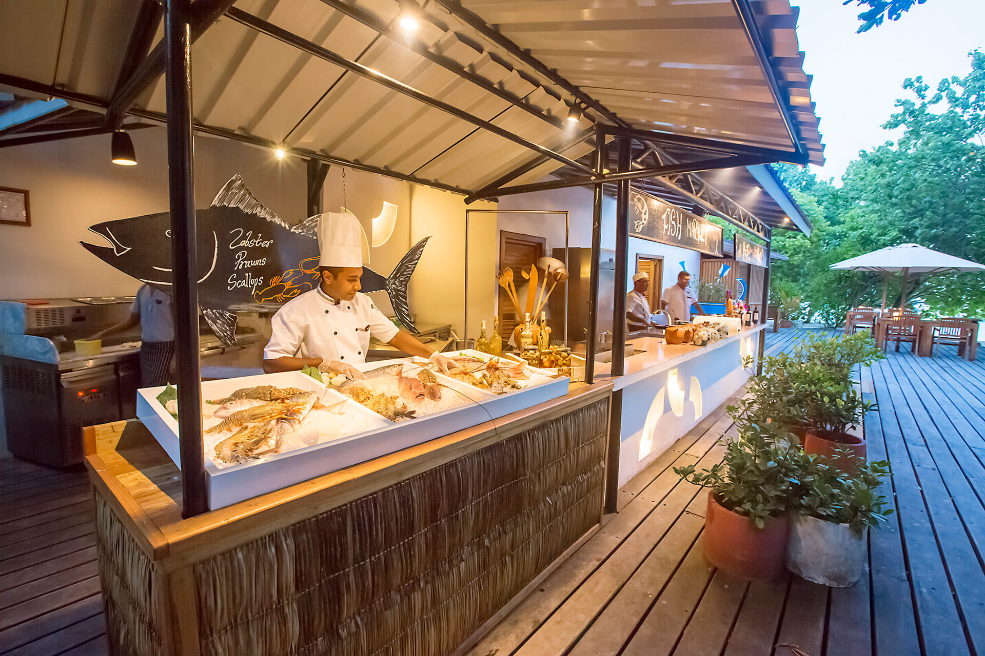 Dining at Reethi Beach